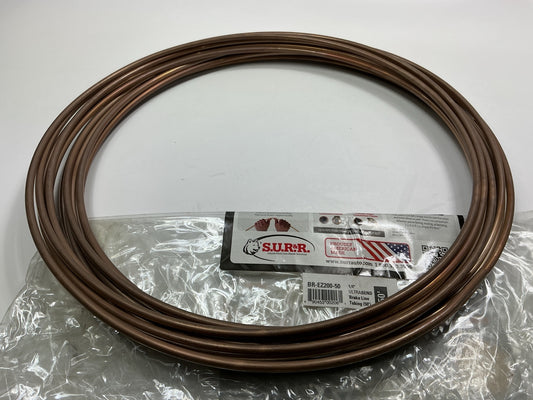 SUR&R BR-EZ200-50 1/4'' E-Z Bend Brake Line Tube 50 Feet Tubing 50'