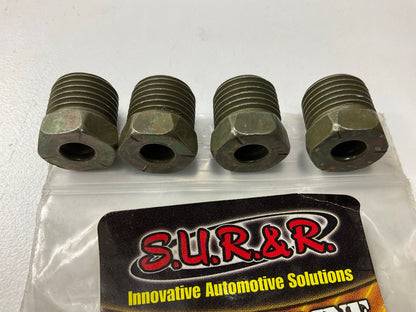 (4) Sur-r BR155 9/16''-18 Inverted Flare Nut Fittings