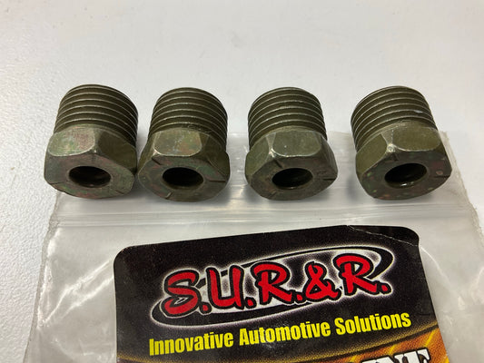 (4) Sur-r BR155 9/16''-18 Inverted Flare Nut Fittings