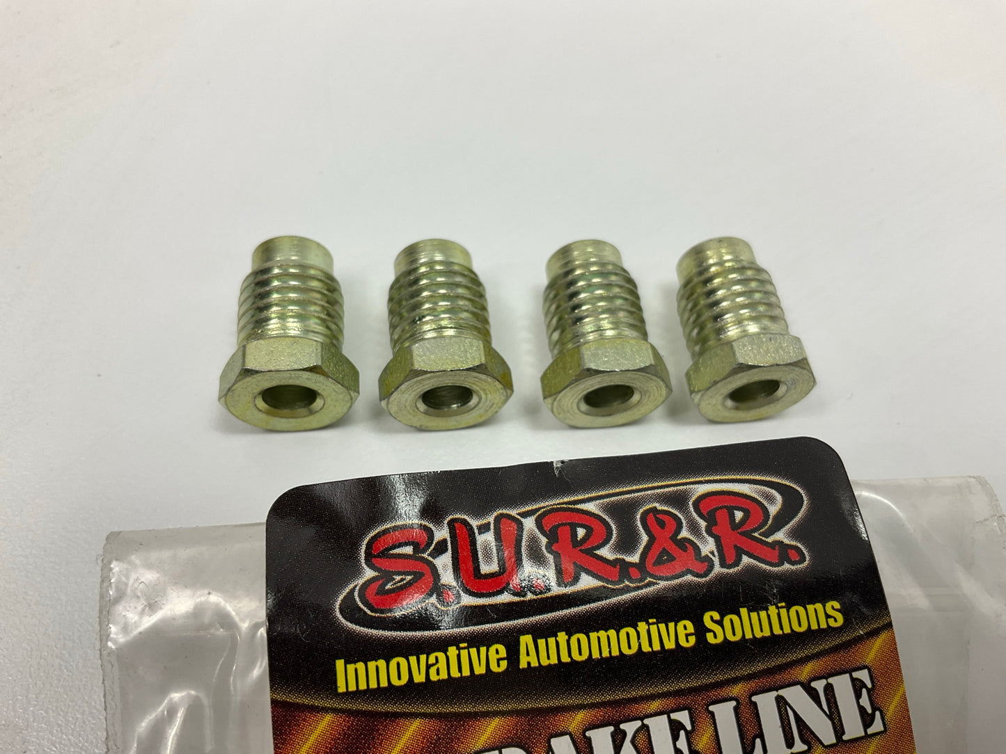 (4) SUR&R Auto Parts M11x1.5 Bubble Flare Nut