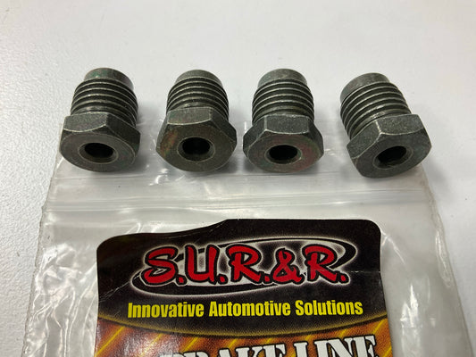 SUR & R Auto Parts BR245  M13 X 1.5 Bubble Flare Nut, PACK OF 4, M13x1.5