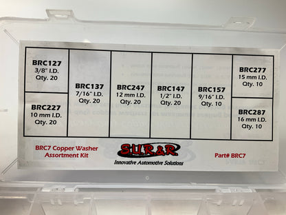 SUR-R BRC7 131 Piece Heavy Duty Cooper Washer Assortment Kit