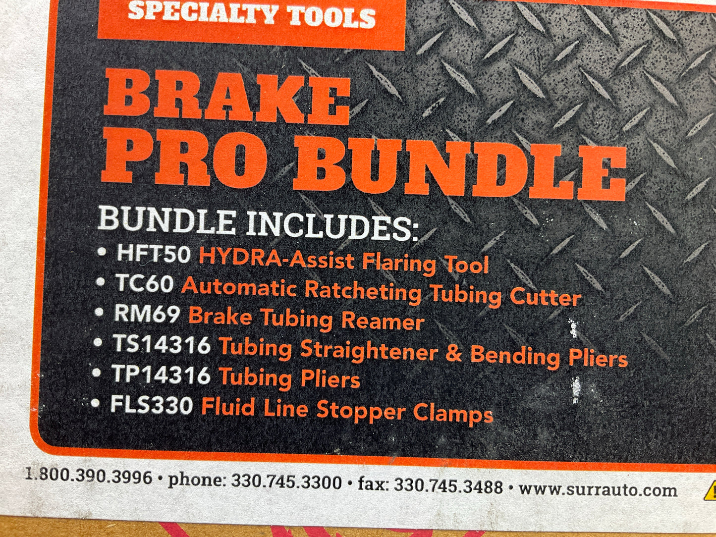 SUR-R BTB6P Complete Brake Line Assortment: Cut, Prep, Flare, Bend Tool Kit Set