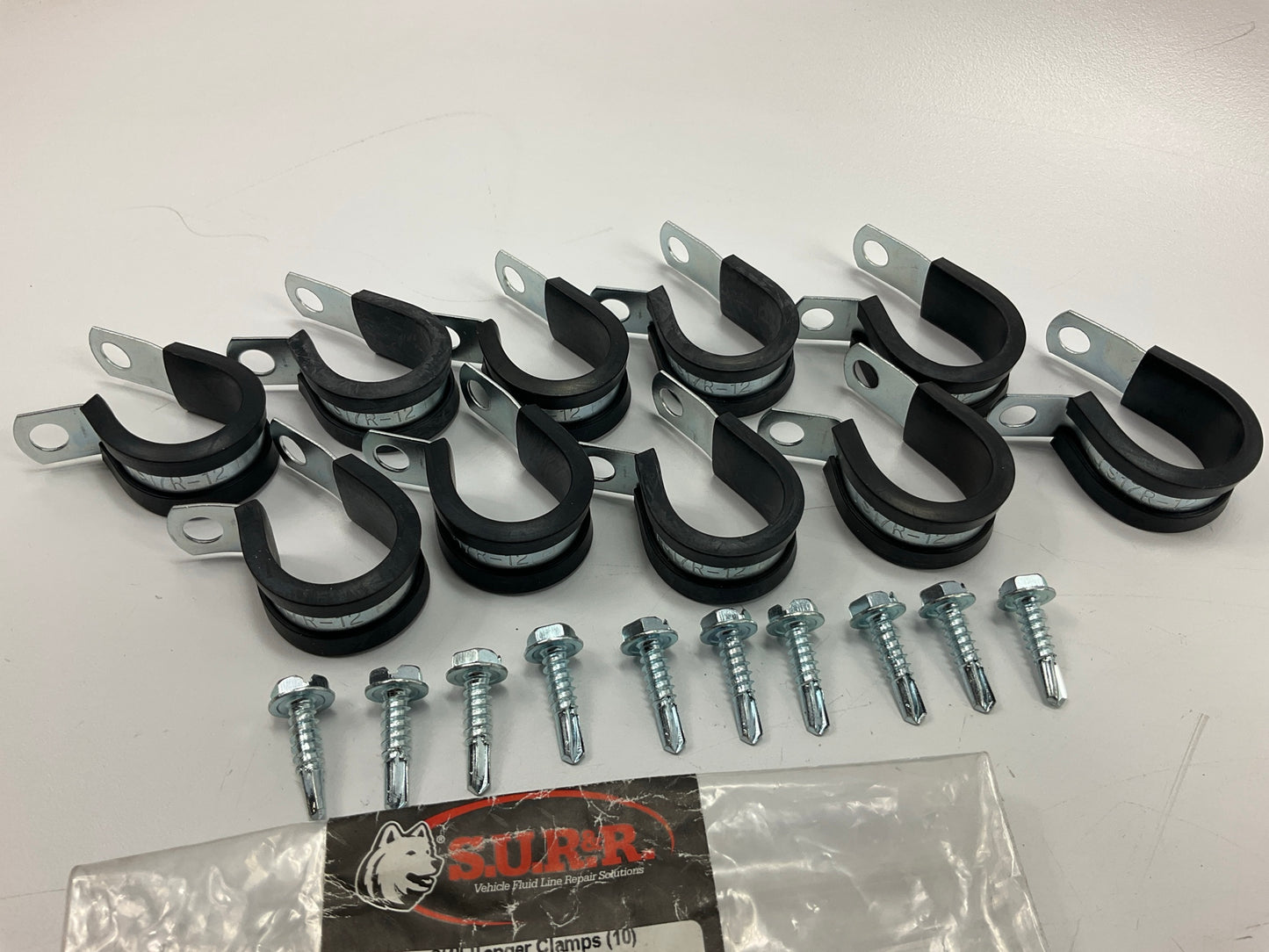 (10) SUR-R CL34 3/4'' Rubber Cushion Hanger Clamps