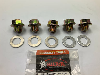 (5) SUR-R DP335 Oil Drain Plug M14-1.5 Standard Oil Drain Plugs