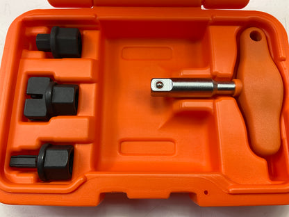 SUR&R DPR350 Plastic Oil Drain Plug Removal Tool Set - F-150 Mustang Lincoln BMW