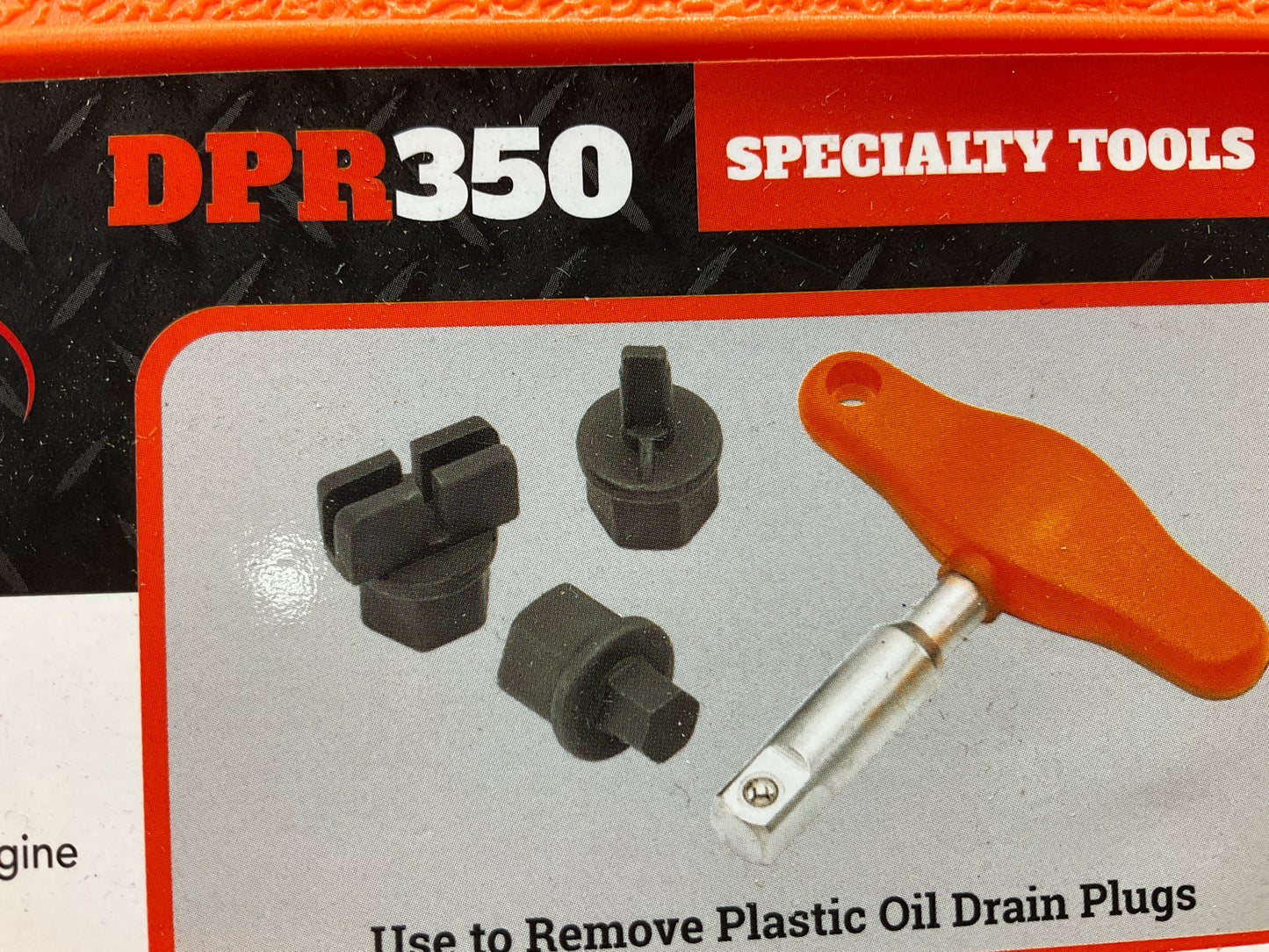 S.U.R.&R. DPR350 Plastic Oil Drain Plug Removal Tool Set