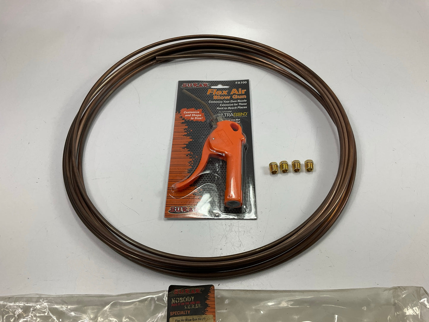 SUR&R FA14 Flex Air Blow Gun Kit - Customizable Extension For Hard-To Reach Area