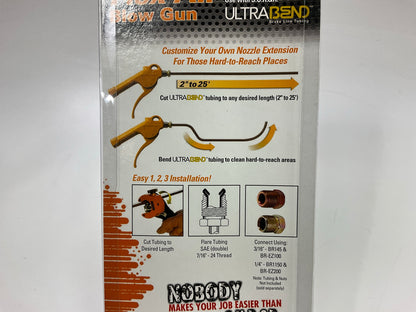 SUR&R FA14 Flex Air Blow Gun Kit - Customizable Extension For Hard-To Reach Area