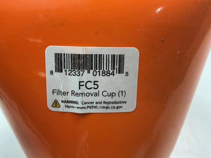 SUR&R FC5 Non Slip NO Mess Oil / Fuel Filter Removing Cup, Holds Up To 34 Oz