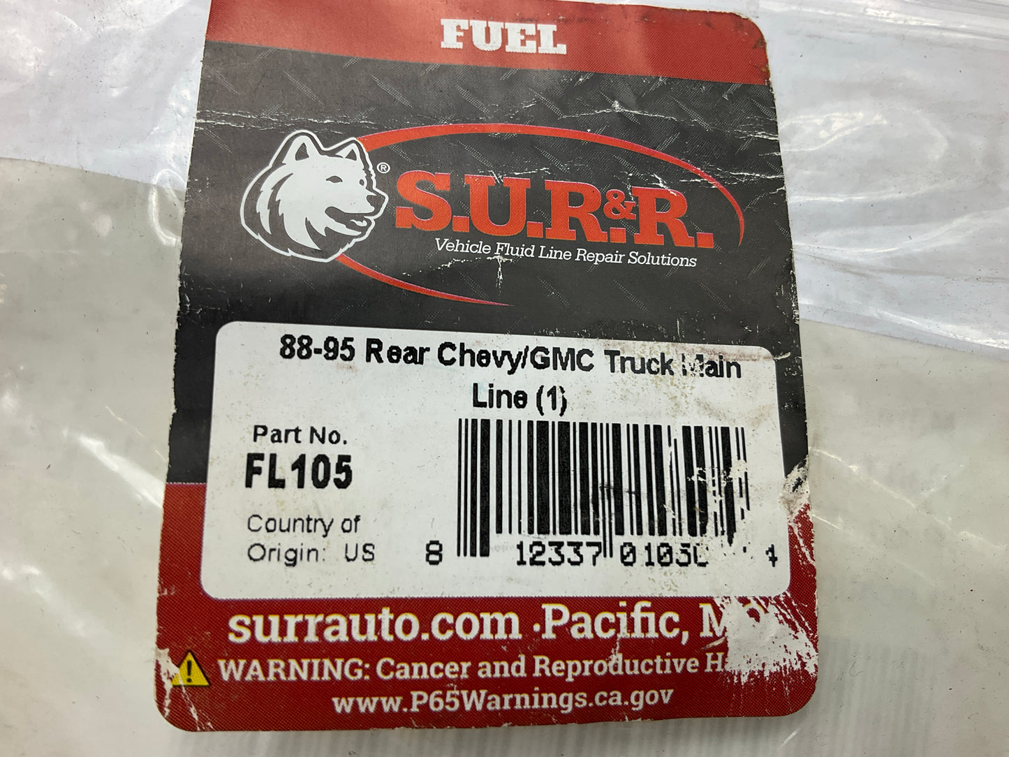 SUR-R FL105 Rear Main Fuel Line Repair Kit - 1988-1995 Chevy / Gmc Truck