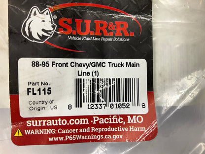 SUR-R FL105 Front Main Fuel Line Repair Kit - 1988-1995 Chevy / GMC Truck