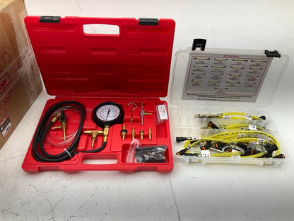 S.U.R&R FPT22 Deluxe Fuel Injection Pressure Tester Tool Kit Set