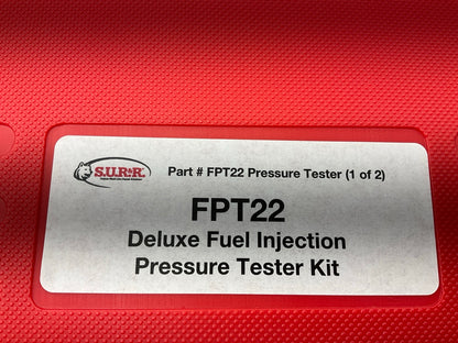 S.U.R&R FPT22 Deluxe Fuel Injection Pressure Tester Tool Kit Set