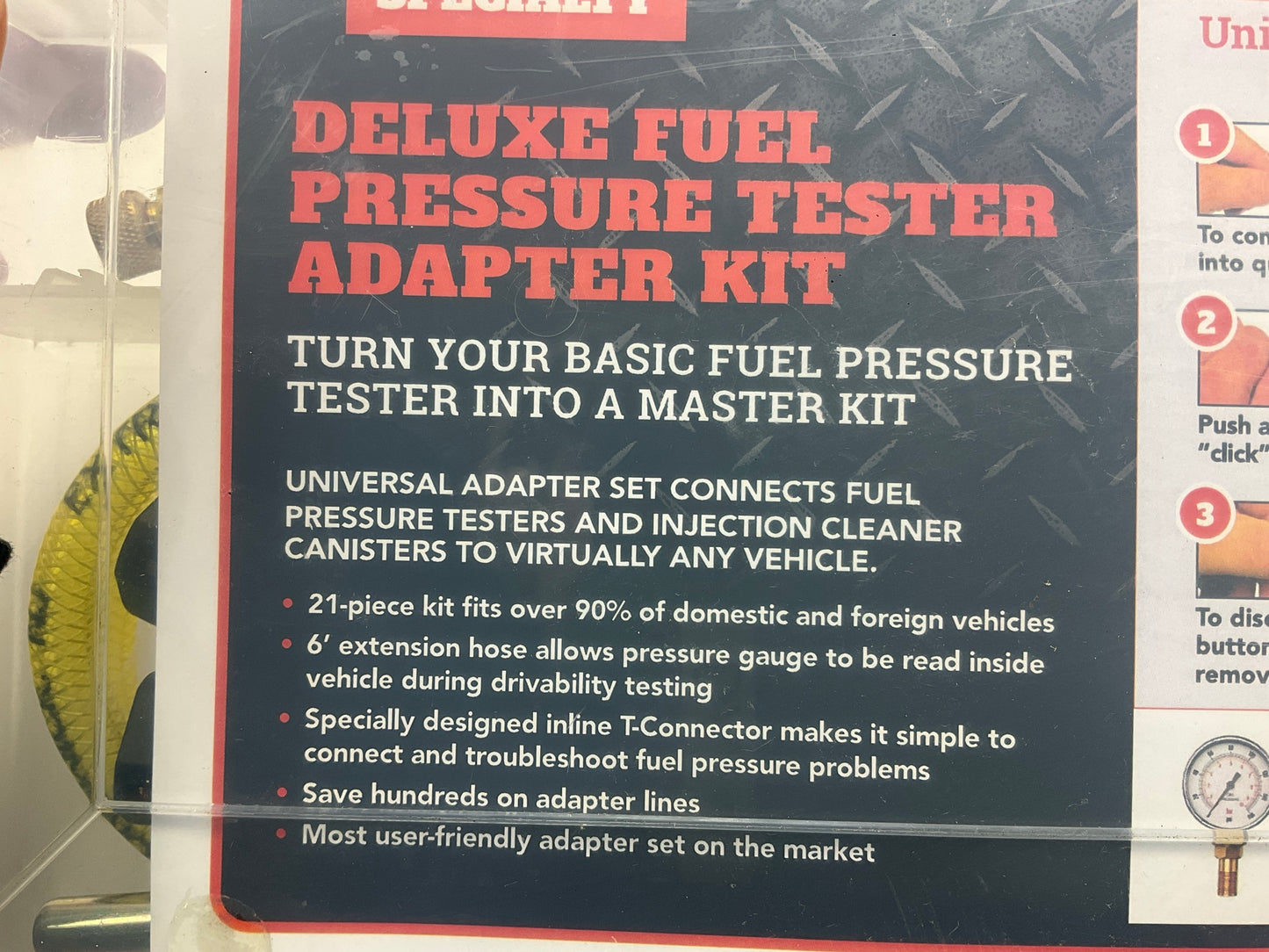 S.U.R. & R. FPT290 Deluxe Fuel Pressure Tester Adapter Kit