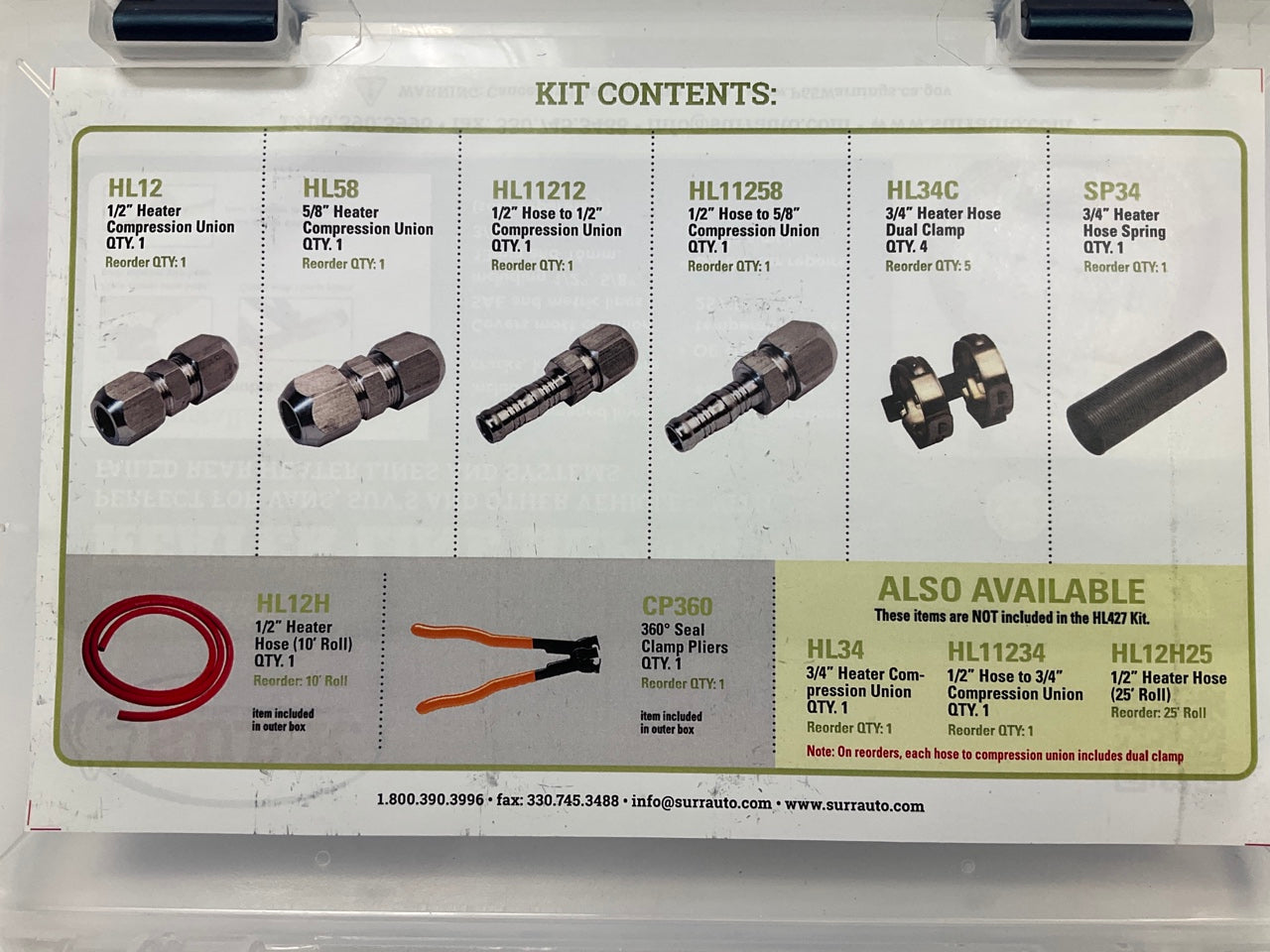 S.U.R.&R HL427 Heater Line Repair Kit - Repair Most Common SAE And Metric Lines