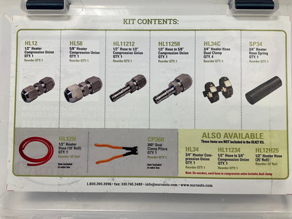 S.U.R.&R HL427 Heater Line Repair Kit - Repair Most Common SAE And Metric Lines