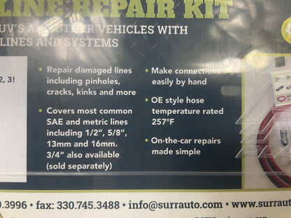 S.U.R.&R HL427 Heater Line Repair Kit - Repair Most Common SAE And Metric Lines