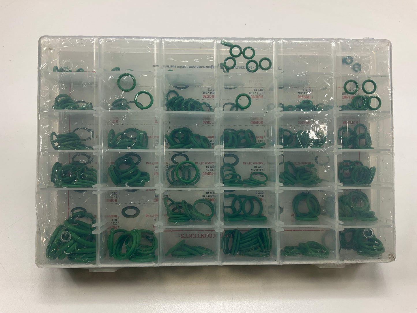 SUR-R HOR350 HNBR O-Ring Seal Assortment Kit, Metric & SAE, 350 Pack
