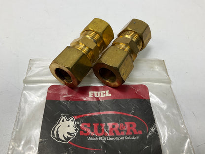 SUR-R K060 Fuel Line Repair 3/8'' Nylon To Steel Compression Fittings, 2 Pack