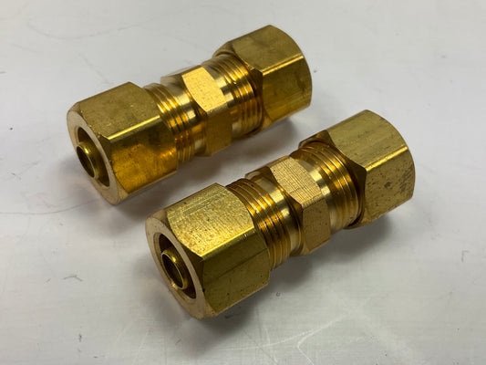 SUR-R K065 Fuel Line 3/8'' Nylon To Nylon Compression Union Fittings, 2 / Pack