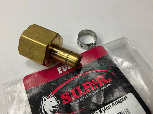 SUR&R Auto Parts K100 3/8'' GM Female M16-1.50 To Nylon Adpter Fuel Line Repair