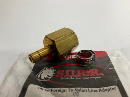 SUR-R K107 5/16 Inch 14mm Female To Nylon Metric Line Adapter