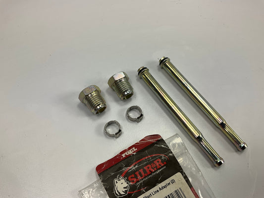 2/ Pack - SUR&R K270 5/16'' GM Chevy Short Fuel Line Adapter Fitting
