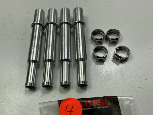 (4) Pack SUR&R K420 1/2'' Quick Connect To Nylon Line Adapter Fluid Line Fitting