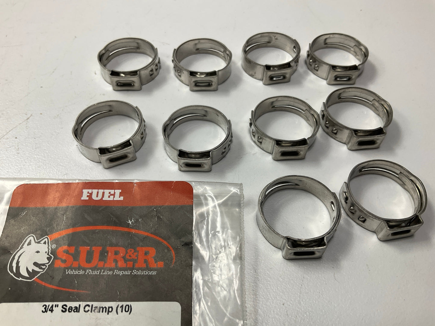 (10) SUR-R K6810 3/4'' Seal Clamp, 360 Degree