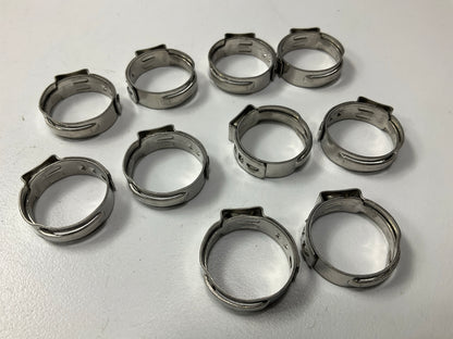 (10) SUR-R K6810 3/4'' Seal Clamp, 360 Degree