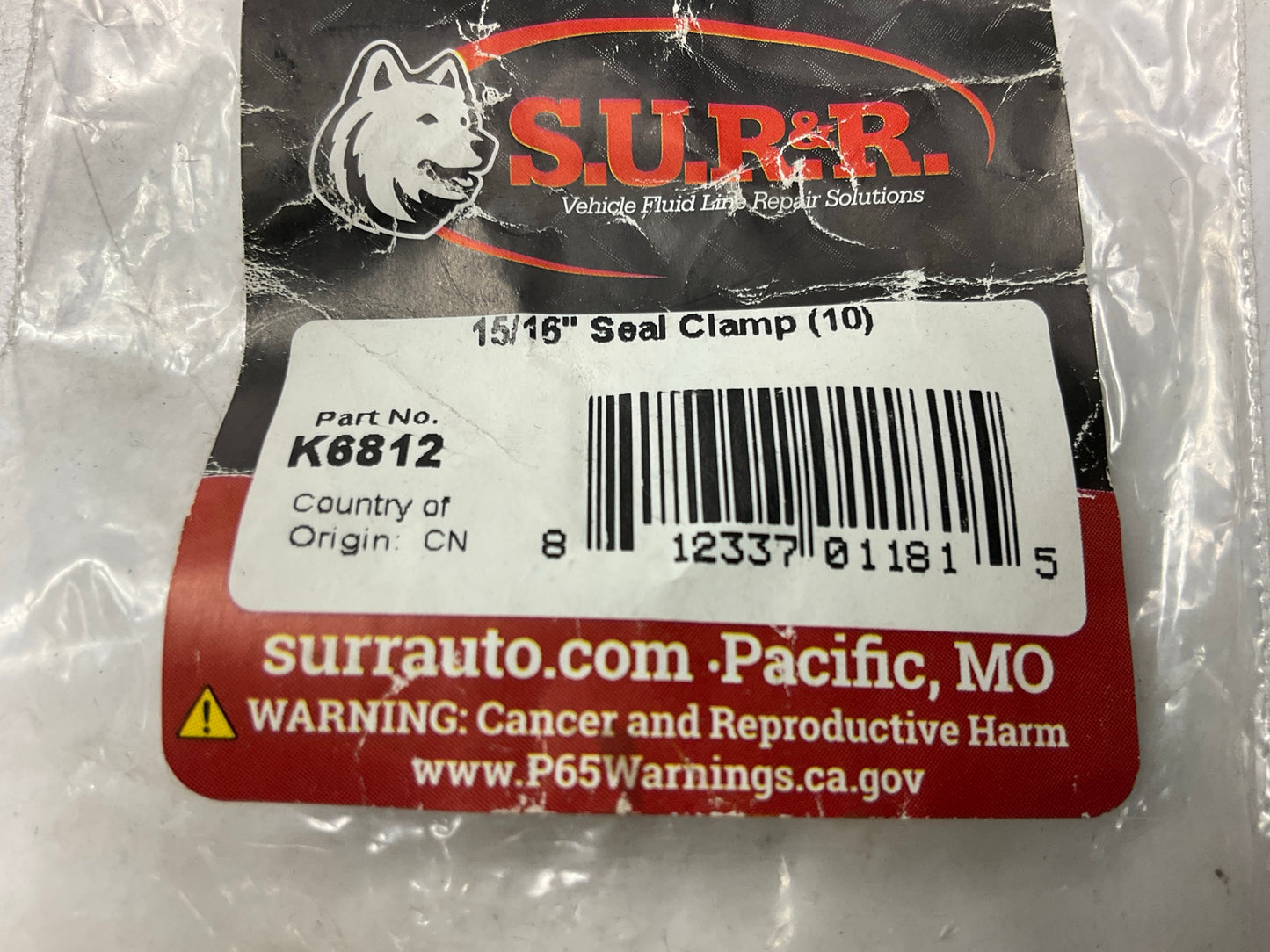 (10) SUR&R Auto Parts 15/16'' Seal Clamps, 360 Degree