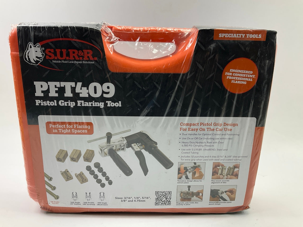 S.U.R & R PFT409 Pistol Grip Hydraulic Flaring Tool Kit