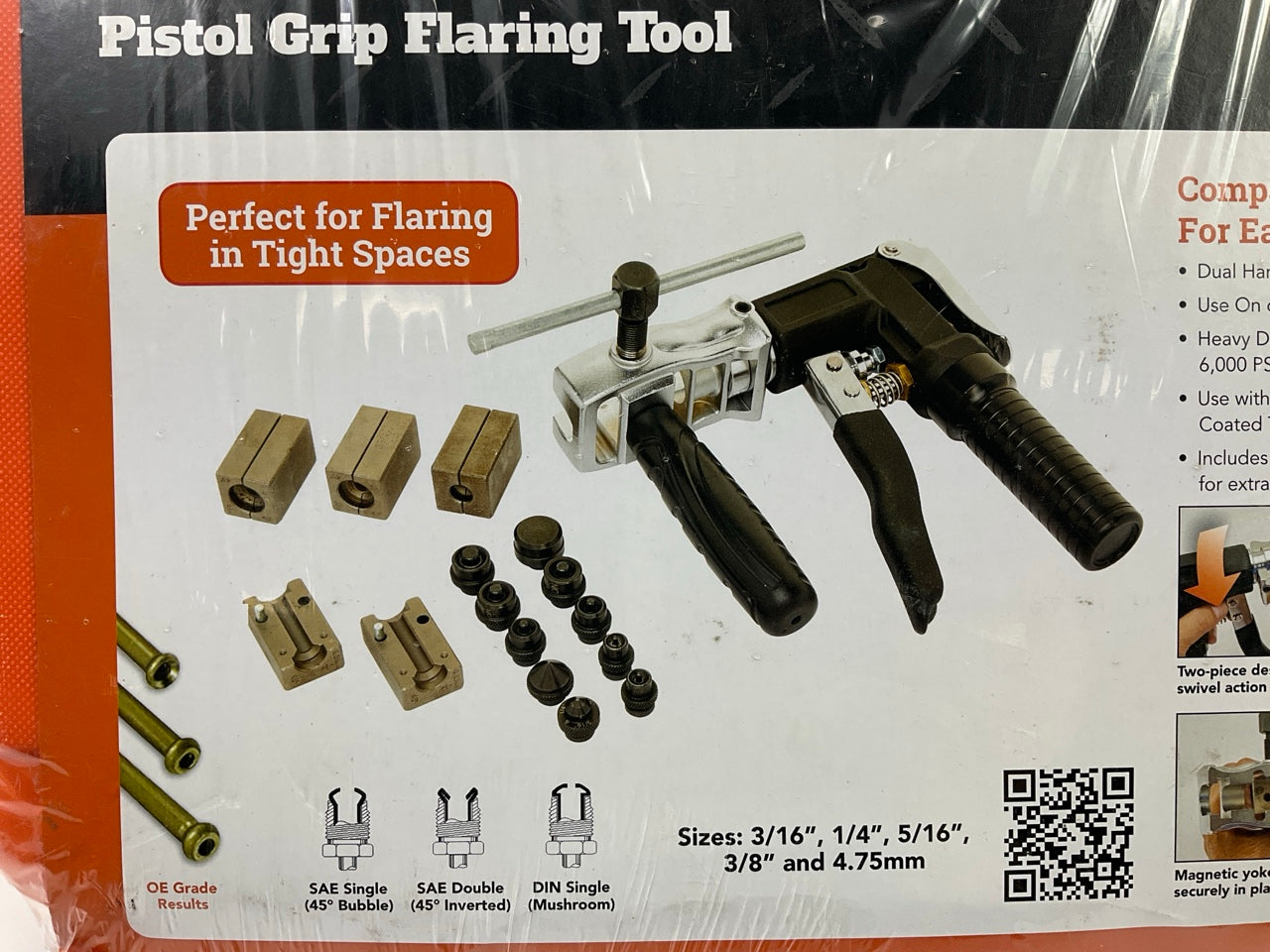 S.U.R & R PFT409 Pistol Grip Hydraulic Flaring Tool Kit