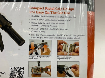 S.U.R & R PFT409 Pistol Grip Hydraulic Flaring Tool Kit