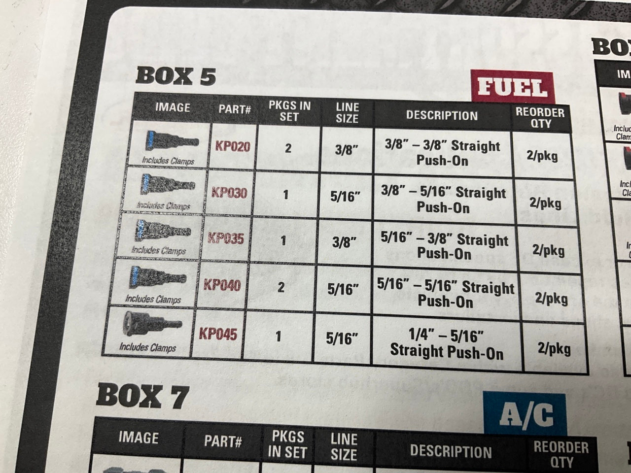 SUR-R POG1 Fuel A/C, Tubing Tube Fittings Repair Kit, Inventory Assortment Pack