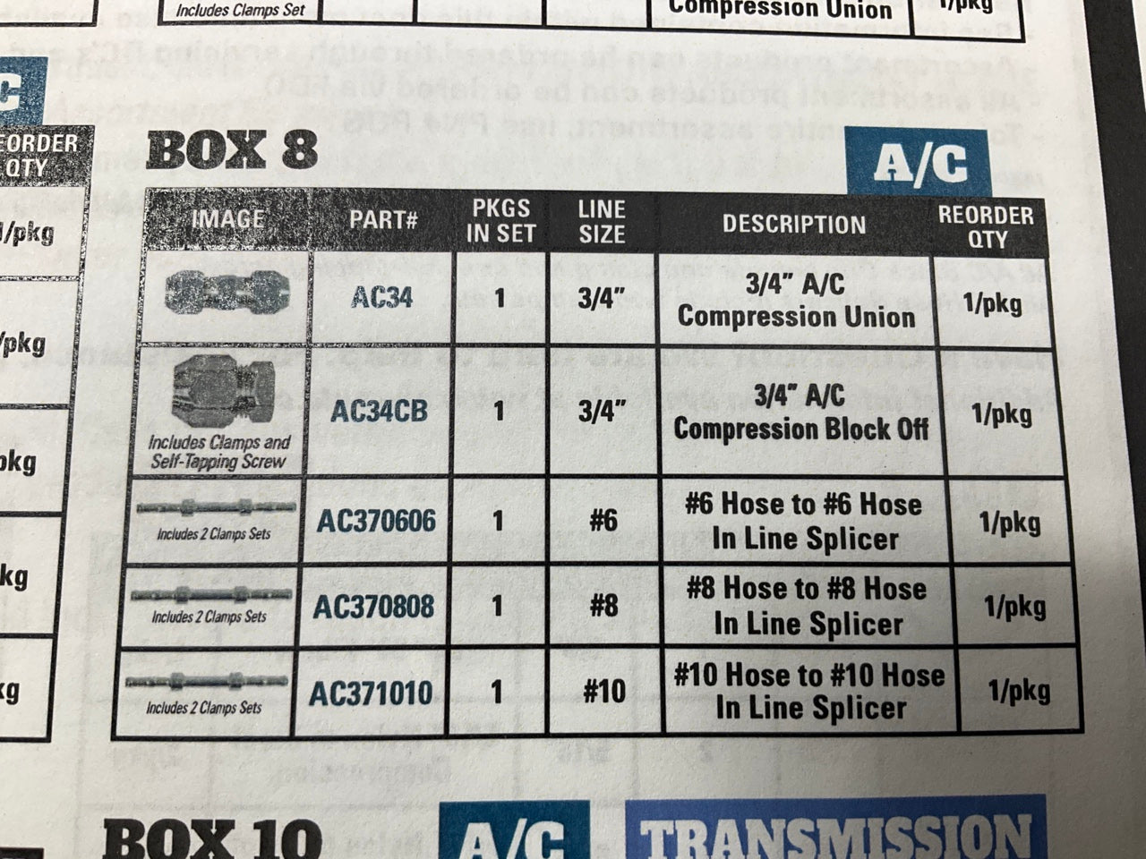 SUR-R POG1 Fuel A/C, Tubing Tube Fittings Repair Kit, Inventory Assortment Pack
