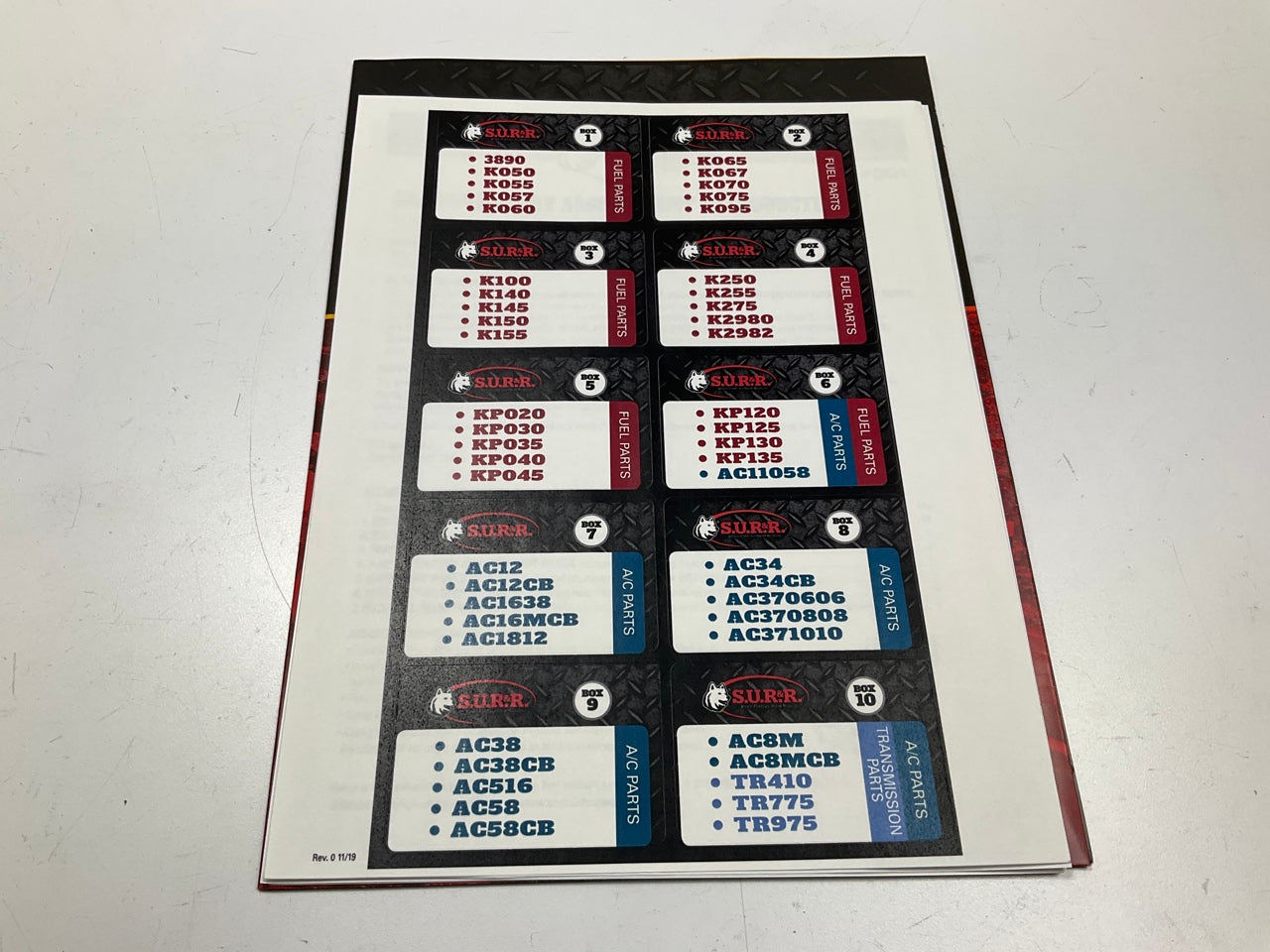 SUR-R POG1 Fuel A/C, Tubing Tube Fittings Repair Kit, Inventory Assortment Pack