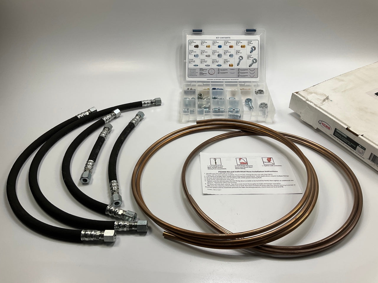 INCOMPLETE Missing 2 Fittings - SUR&R PS2000 Power Steering Hose Replacement Kit