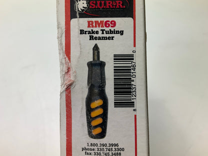 SUR&R RM69 Brake Tubing Reamer Deburr 3/16'', 1/4'', 5/16'', & 3/8'' Brake Tubing