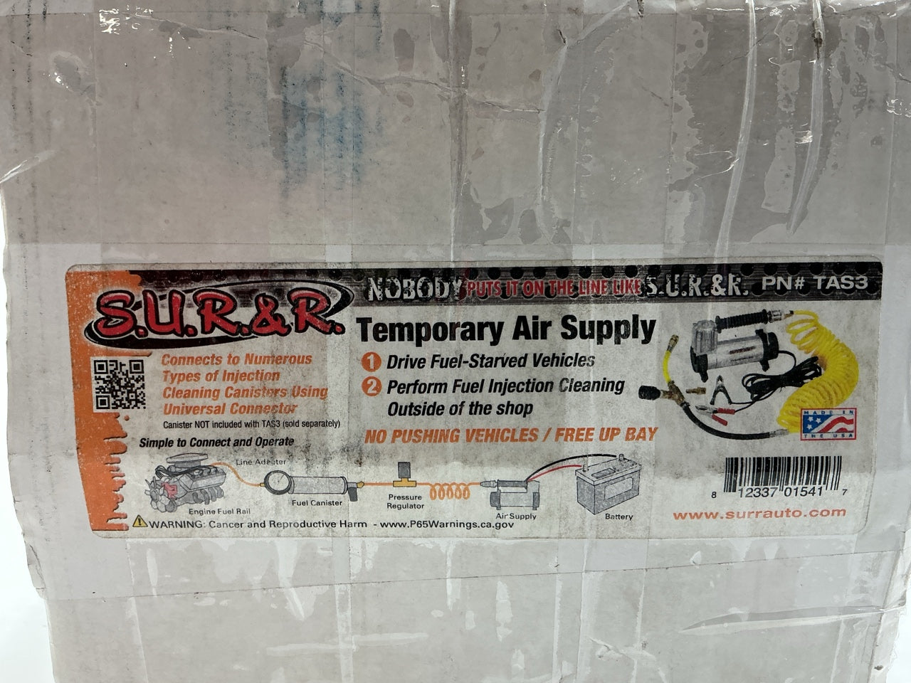 SUR-R TAS3 Temporary Air Supply - Connects To Most Cleaner Canisters