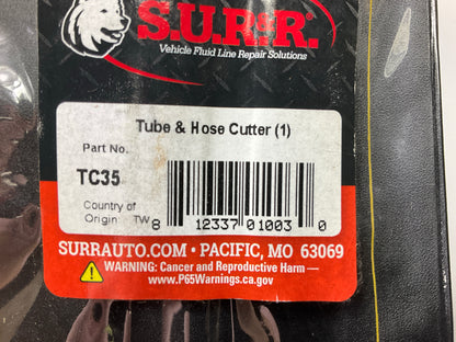 SUR-R TC35 Tube & Hose Cutter - Cuts Up To 1-1/4'' OD, Razor Sharp Blade