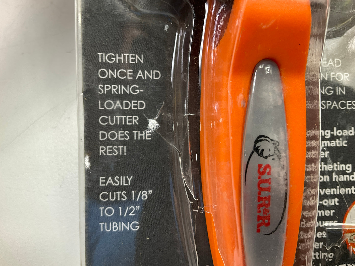 SUR-R TC40 Ratchet-Action Mini Tubing Cutter -  Easily Cuts 1/8'' -1/2'' Tubing