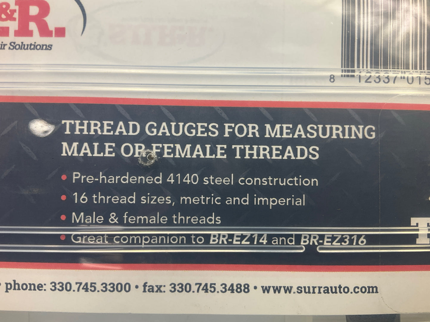 SUR-R TG16 Professional  Thread Gauges For Measuring Male Or Female Threads