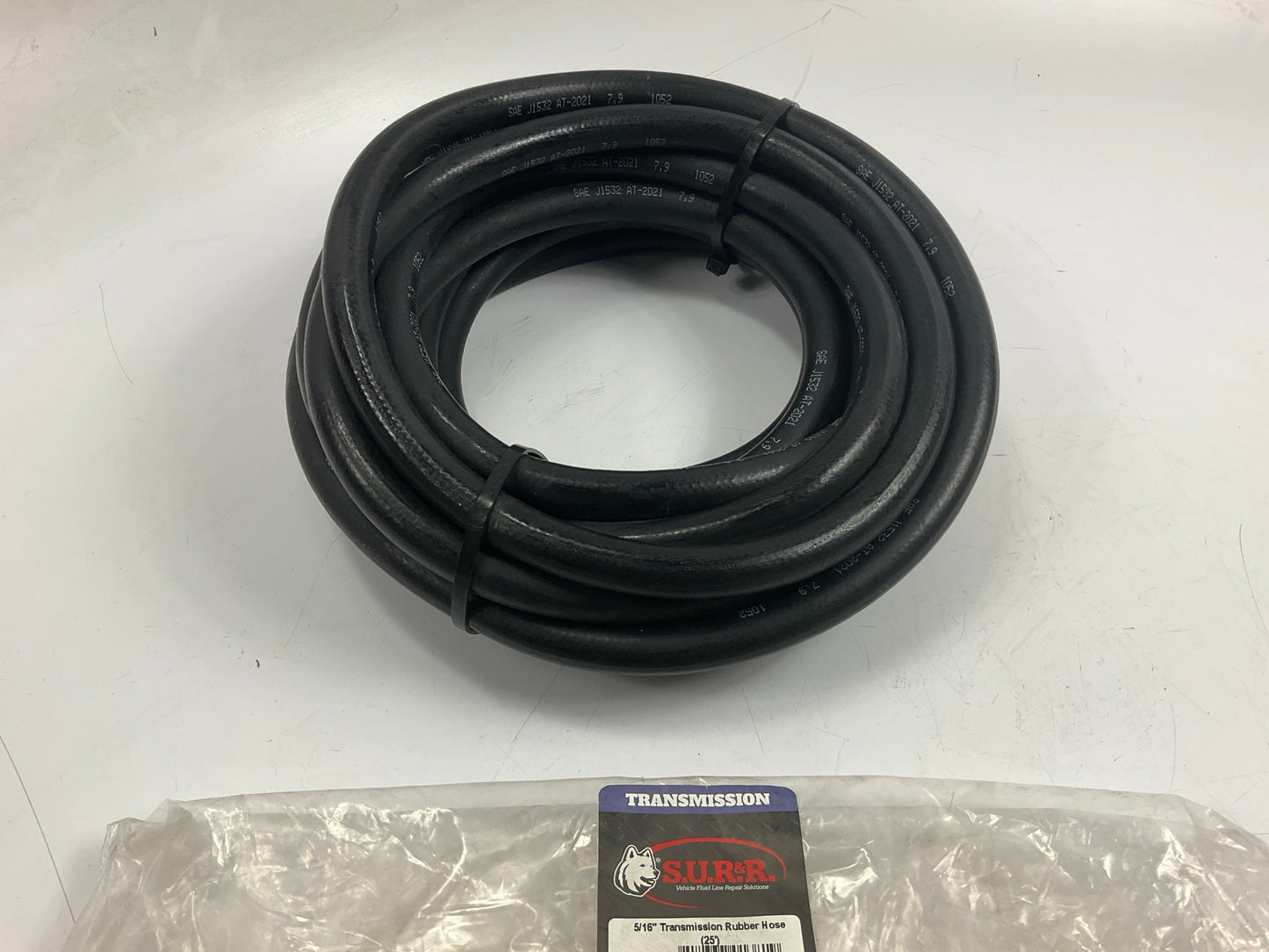 S.U.R & R TR516H 5/16'' Transmission Rubber Hose, 25 Feet Roll