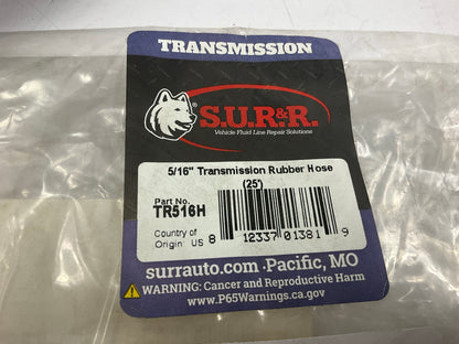 S.U.R & R TR516H 5/16'' Transmission Rubber Hose, 25 Feet Roll