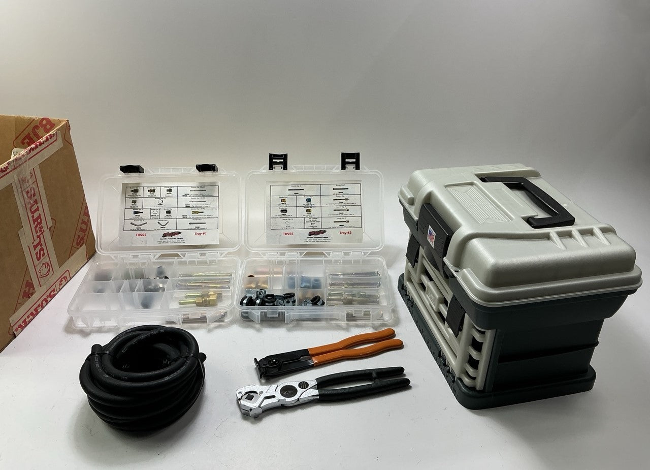 INCOMPLETE, AS-IS SUR&R TR555 Deluxe Transmission Oil Cooler Line Repair Kit