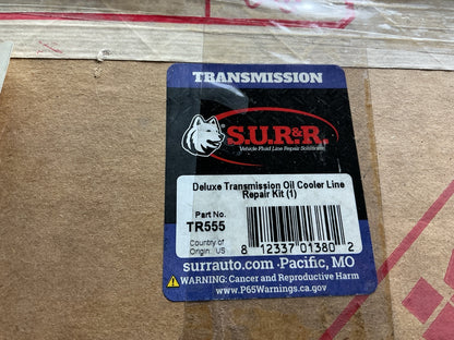 INCOMPLETE, AS-IS SUR&R TR555 Deluxe Transmission Oil Cooler Line Repair Kit