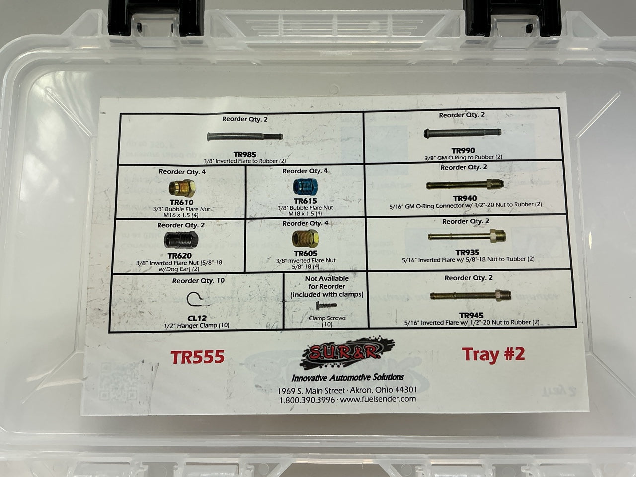 INCOMPLETE, AS-IS SUR&R TR555 Deluxe Transmission Oil Cooler Line Repair Kit