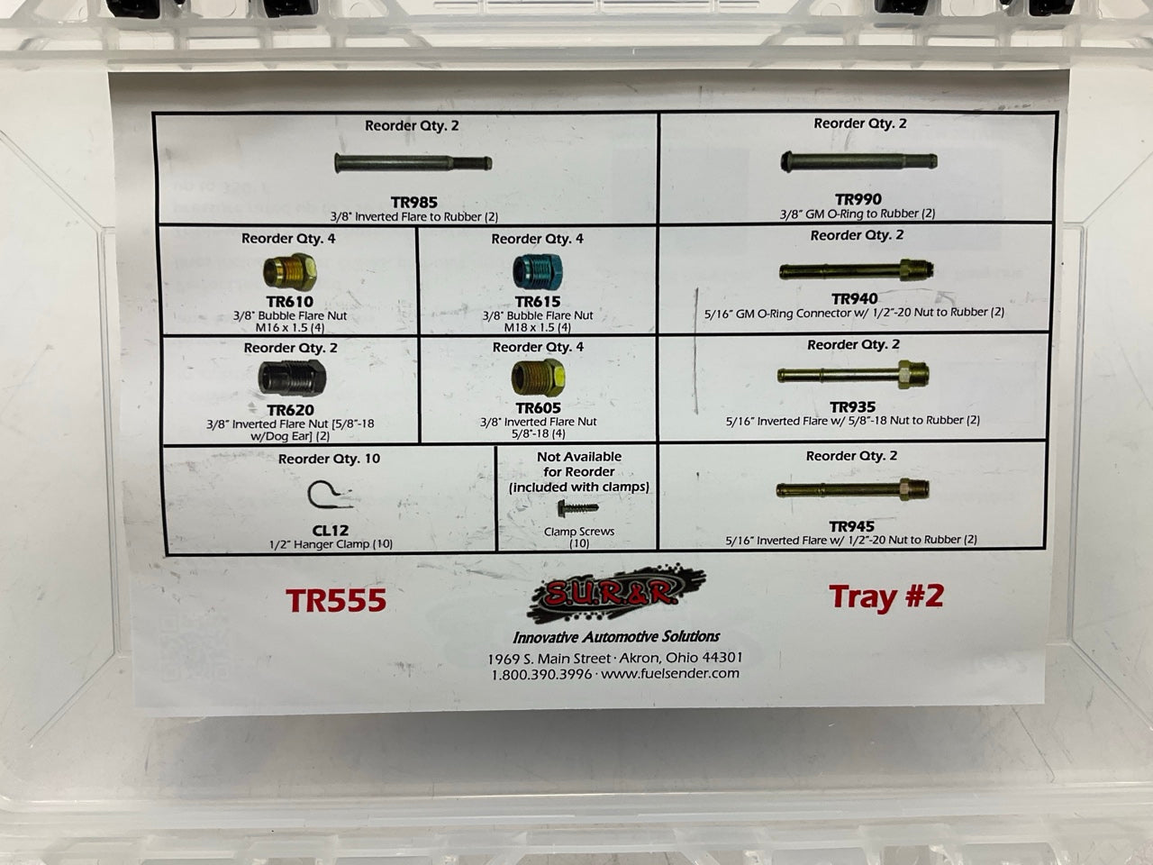 S.U.R & R TR555 Deluxe Transmission Oil Cooler Line Repair Kit